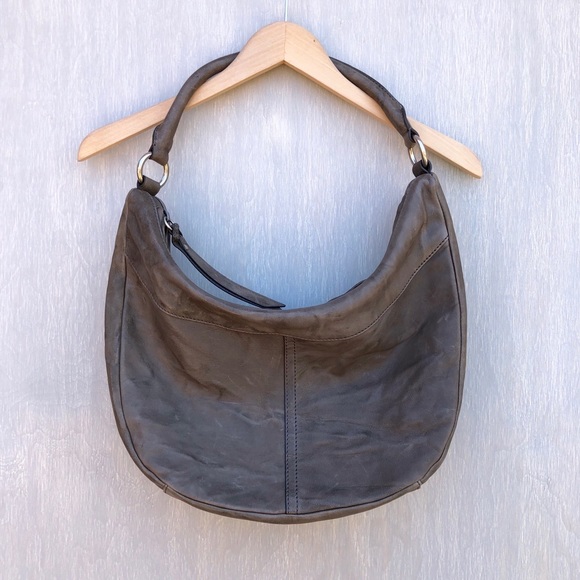 Frye Handbags - NWT Frye Veronica Zip Hobo bag charcoal leather